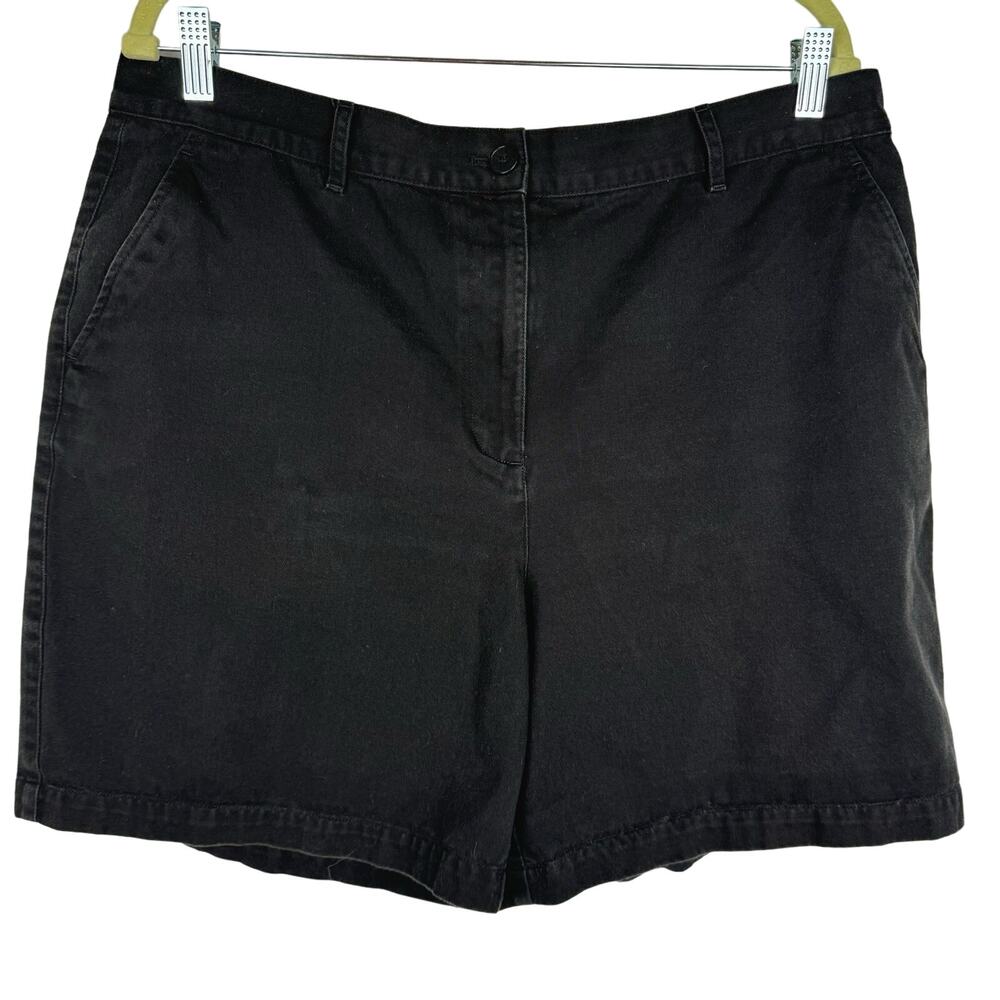 Lauren Jean Co. Ralph Lauren Black 100% Cotton Y2K Denim Mom Jean Shorts Sz‎ 16